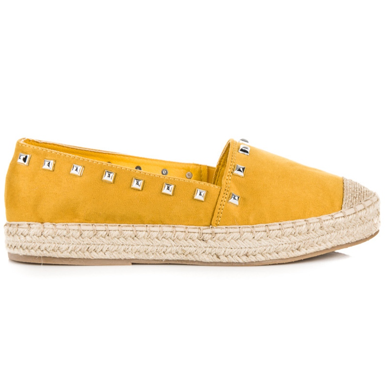 Nio Nio Espadrillas gialle con borchie giallo