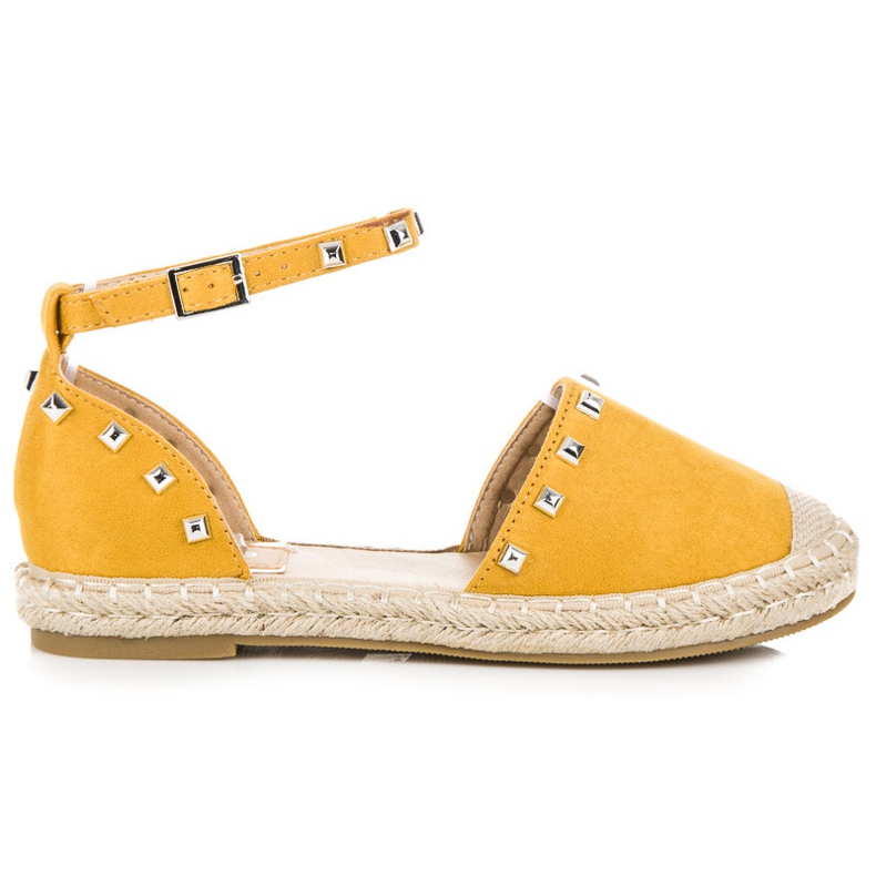 Nio Nio Sandali espadrillas piatti giallo