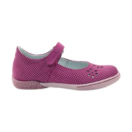 Ballerine da bambina fiori Ren But 3285 rosa bianco
