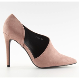 Décolleté asimmetriche su spilla rosa ZY098 Pink