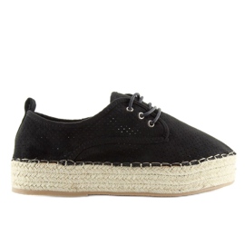 Espadrillas da donna nere LL-118 Nero