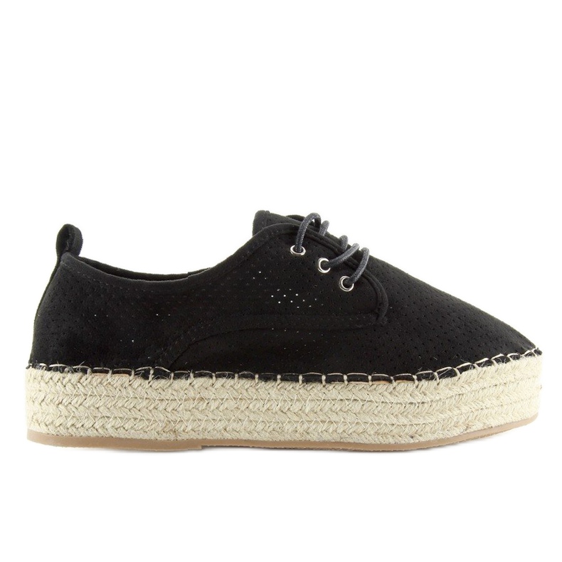 Espadrillas da donna nere LL-118 Nero