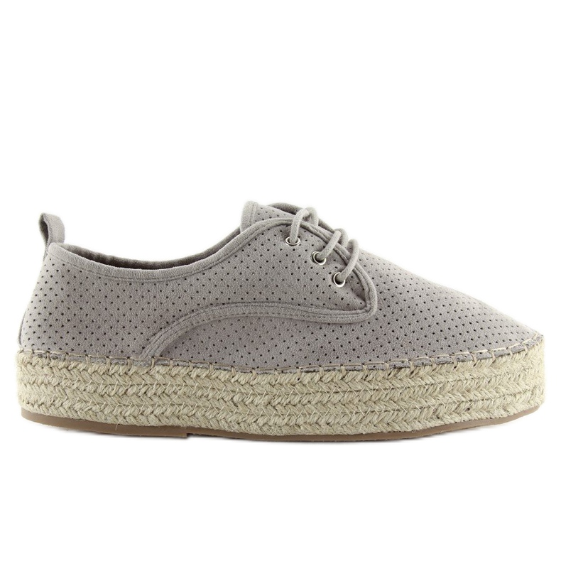 Espadrillas grigie da donna LL-118 Grigio