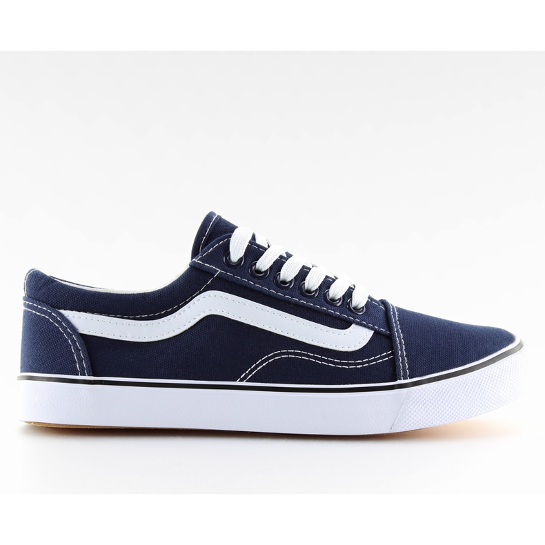 Sneakers da donna blu navy DC3 bianca