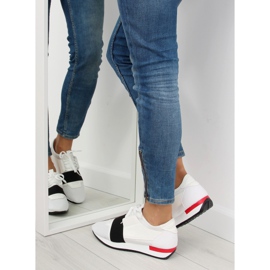 Scarpe sportive bianche 16-515 BIANCO / ROSSO nero