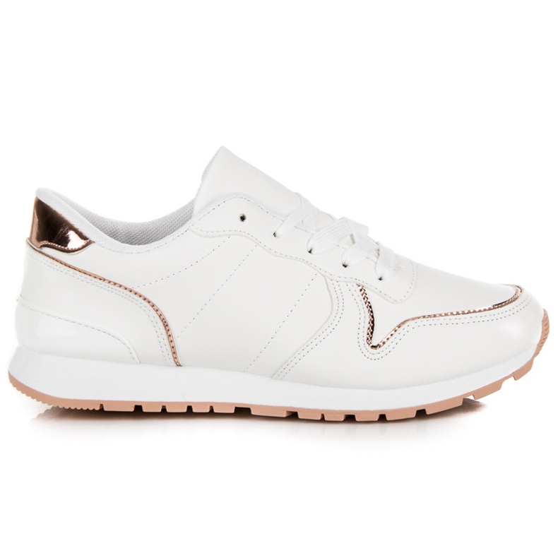 Sneakers bianche allacciate bianca