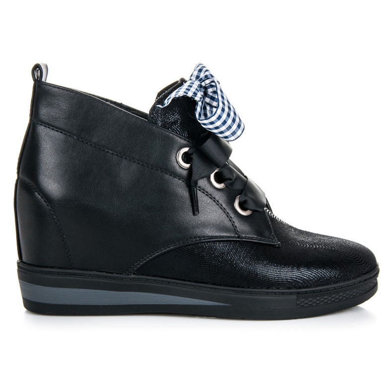 Vinceza Sneakers Nere Con Nastro nero