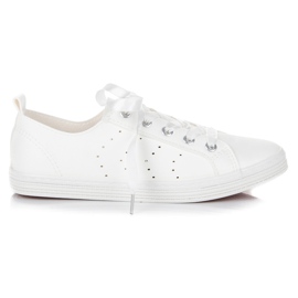 Mckeylor Sneakers Bianche Legate Con Un Nastro bianco