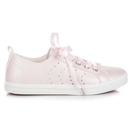 Mckeylor Sneakers Rosa Legate Con Un Nastro