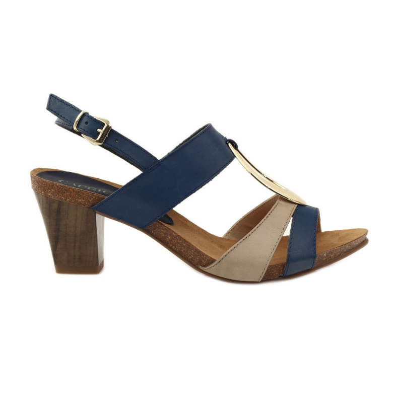 Sandali da donna in pelle Caprice 28307 marrone giallo blu navy