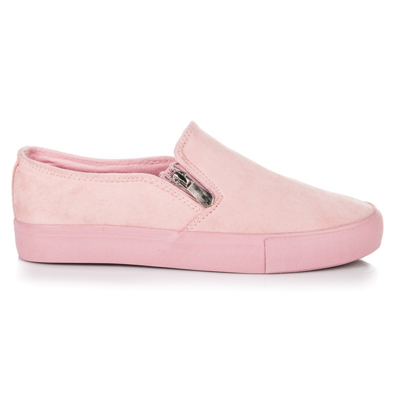 Seastar Slip in pelle scamosciata rosa