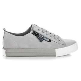 Sneakers sulla piattaforma grigio