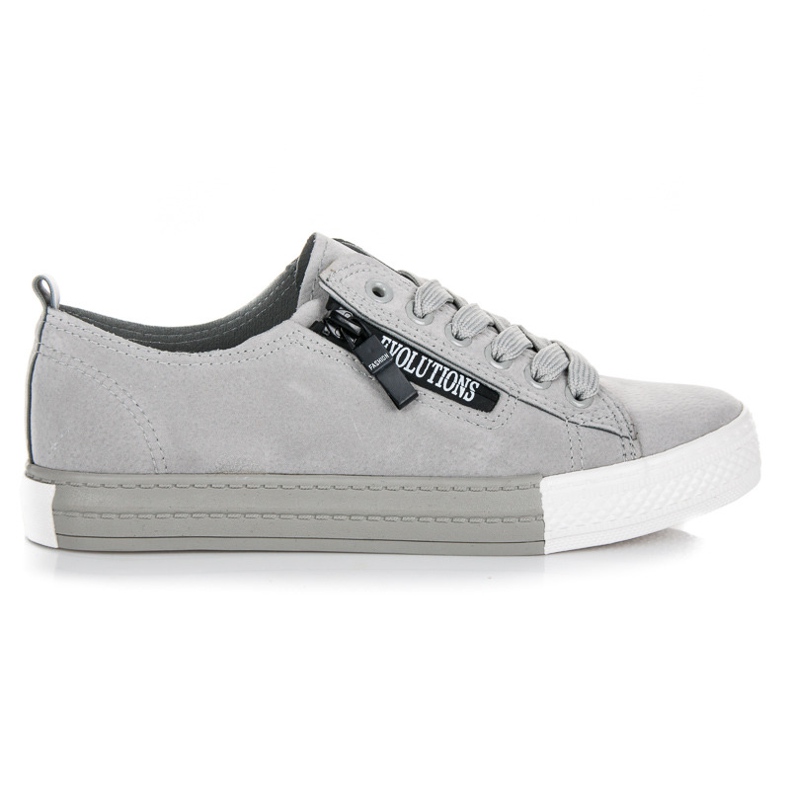 Sneakers sulla piattaforma grigio