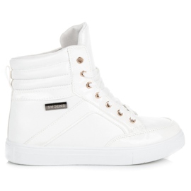 Emaks Sneakers stringate sopra la caviglia bianca