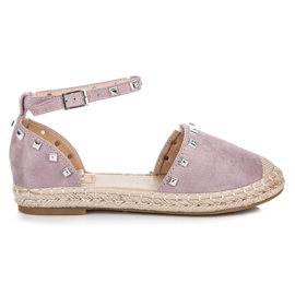 Nio Nio Sandali espadrillas piatti viola