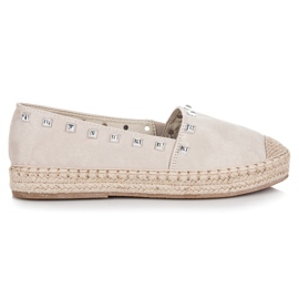 Nio Nio Espadrillas beige con borchie