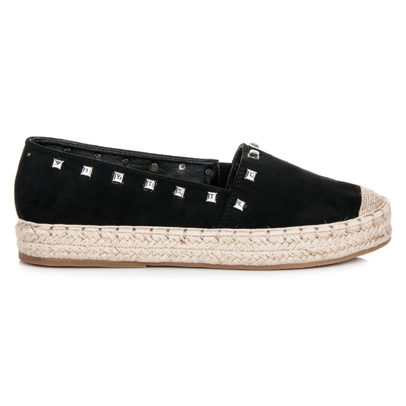 Nio Nio Espadrillas nere con borchie nero