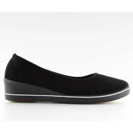 Ballerine nere con zeppa D73 nere nero