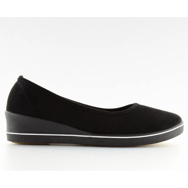 Ballerine nere con zeppa D73 nere nero