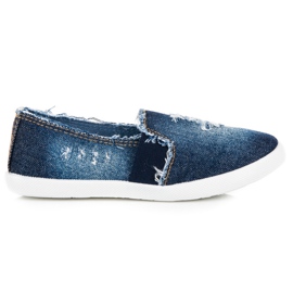 Bella Paris Jeans Slip On Sneakers blu