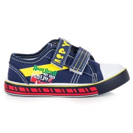 Hasby Sneakers da ragazzo con velcro blu