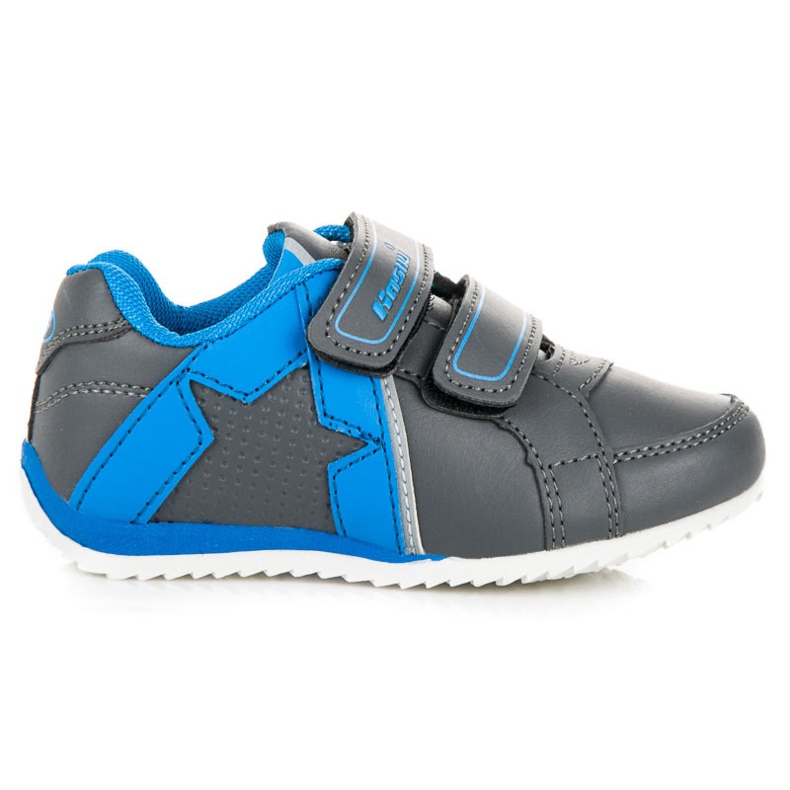 Hasby Scarpe sportive grigie con velcro grigio