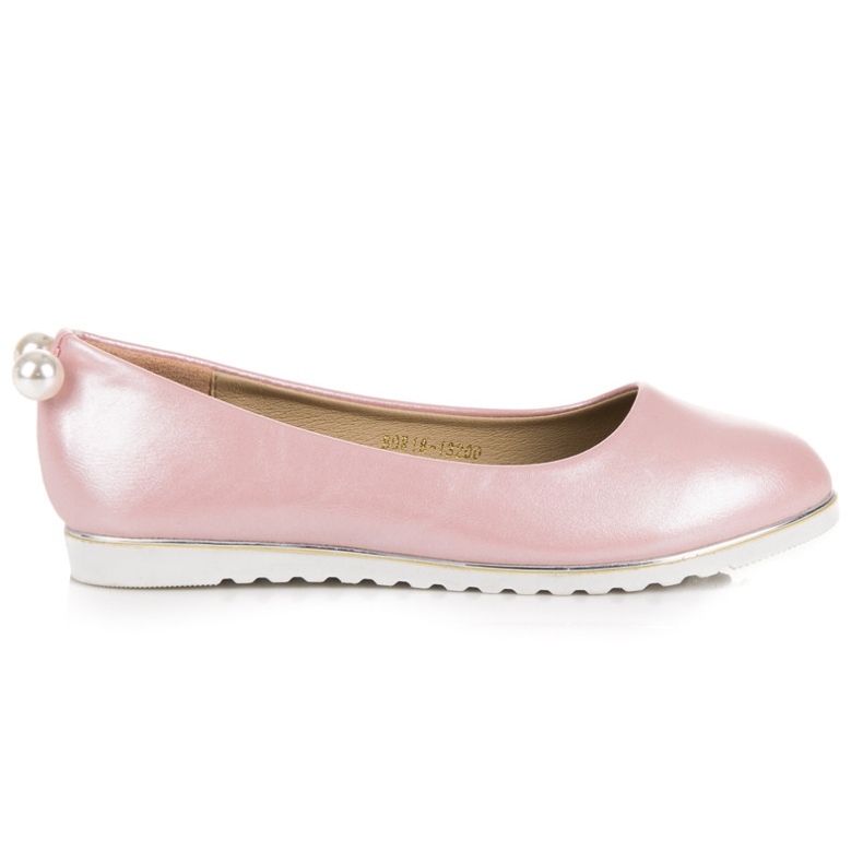 Vinceza Ballerine di perle rosa