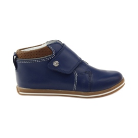 Stivali in velcro Bartek 31829 blu navy marrone