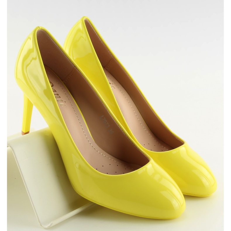 Décolleté da donna laccati gialli Ii-Gat giallo