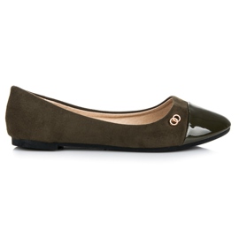 Seastar Ballerine con punta verniciata verde