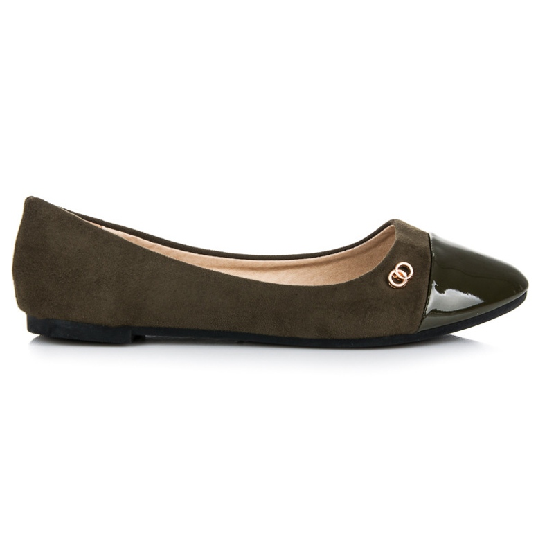 Seastar Ballerine con punta verniciata verde