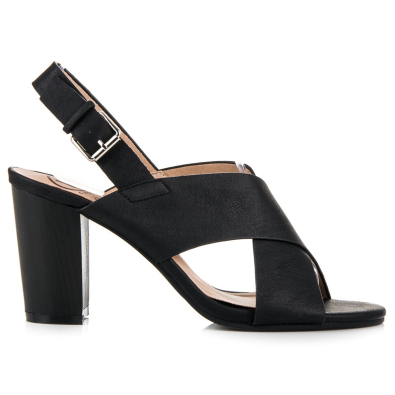 Kylie Sandali neri con tacco alto nero