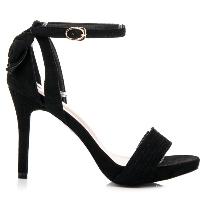 Vinceza Sandali In Pelle Scamosciata Con Fiocco nero