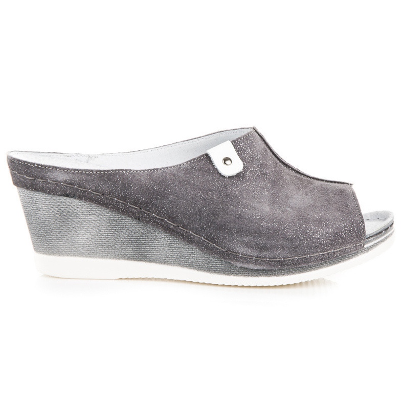 Vinceza Pantofole con zeppa grigie grigio