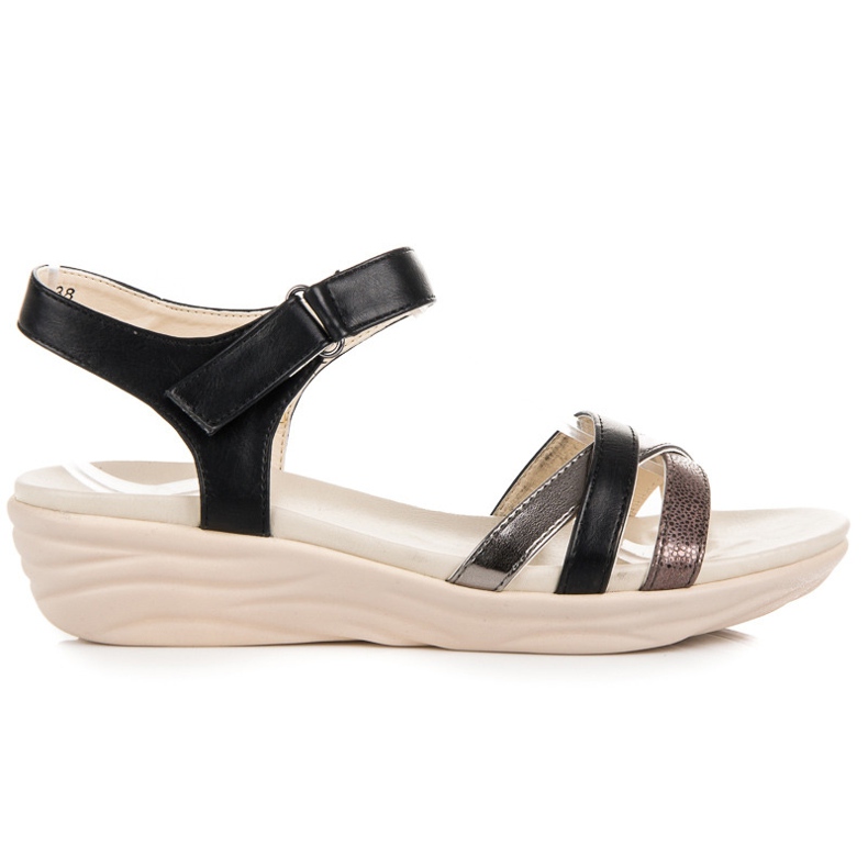 Kylie Sandali con velcro nero