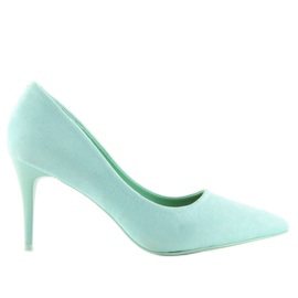 Tacchi alti in camoscio Candy Shop acquamarina LEI-90 Verde