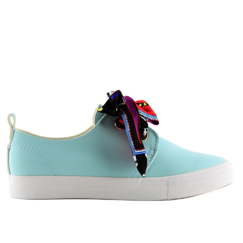 Sneakers allacciate con nastro blu XL09P L.BLUE