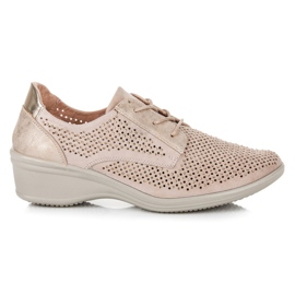 Kylie Calzature comode con lacci marrone