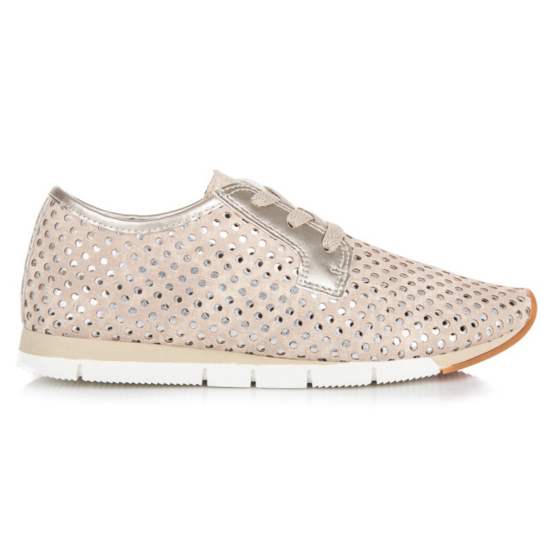 Kylie Sneakers alla moda legate giallo marrone