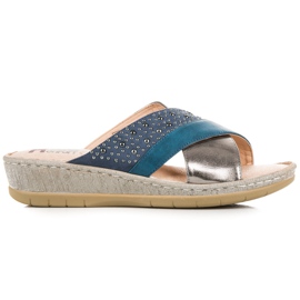 Kylie Pantofole casual blu