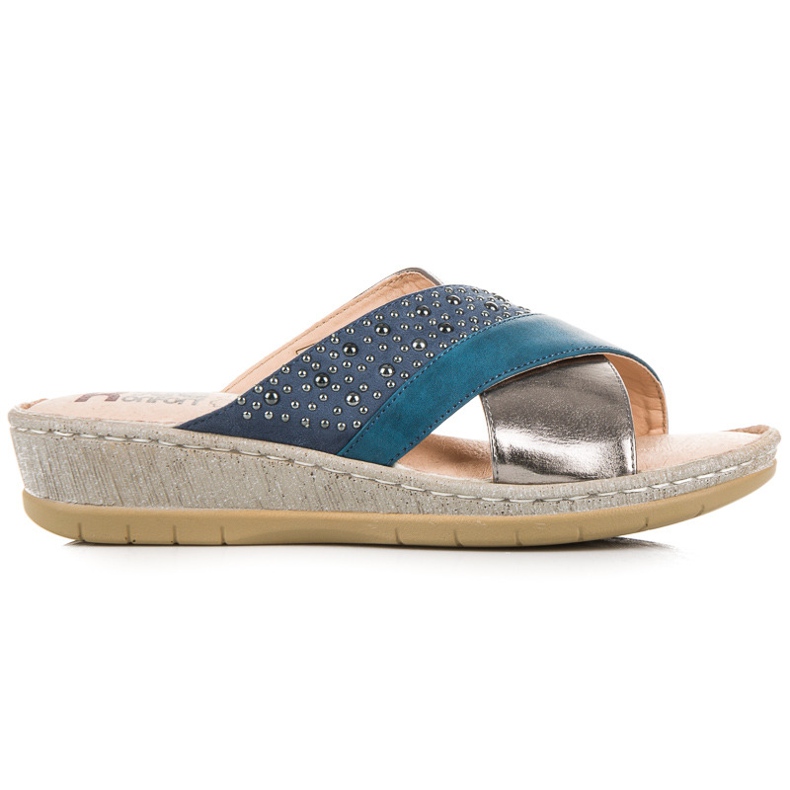 Kylie Pantofole casual blu