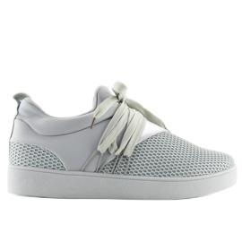 Scarpe sportive grigie da donna NB186P Grigio