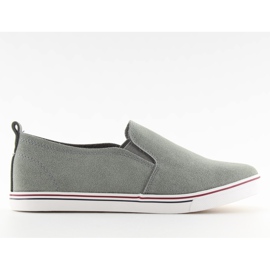 Sneakers slipony XL07P D.GRAY grigie grigio