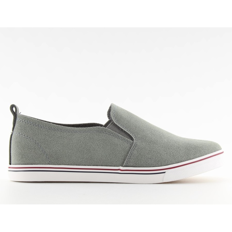 Sneakers slipony XL07P D.GRAY grigie grigio