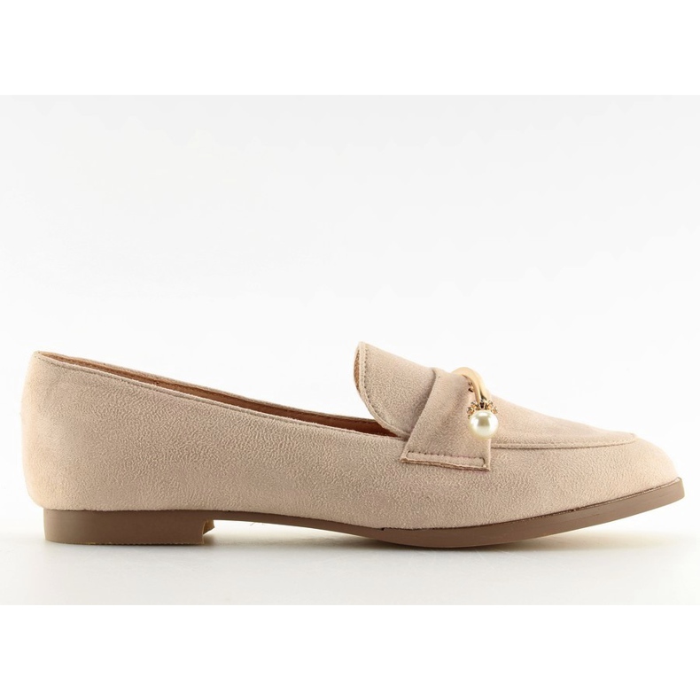 Mocassini da donna beige T315P Nude