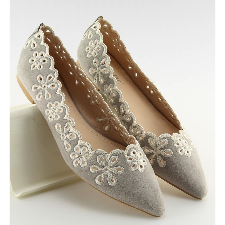 Ballerine traforate grigie Lt99P grigie grigio