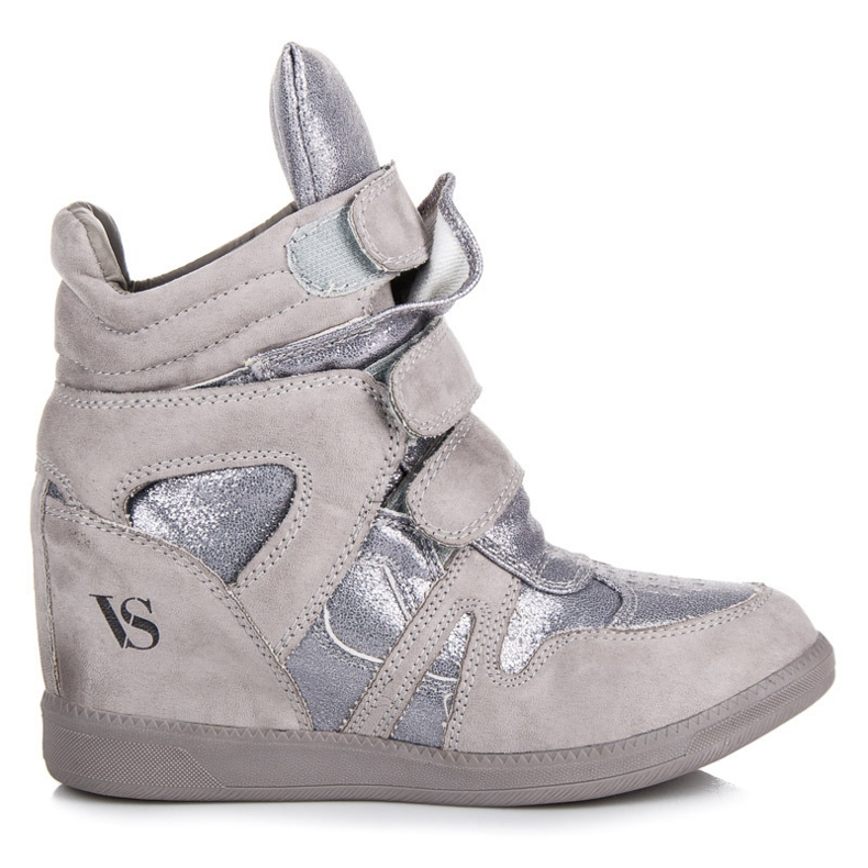 Sneakers in velcro VICES grigio