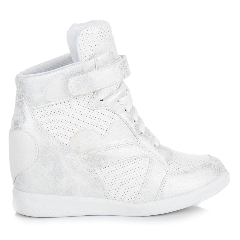 Vices Sneakers con zeppa allacciata bianca