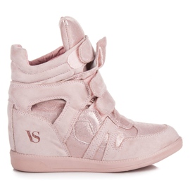Vices Morsetti per scarpe da ginnastica in velcro rosa