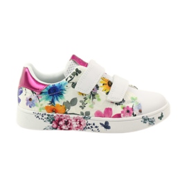 American Club Sneakers americane con sottopiede in pelle multicolore bianca